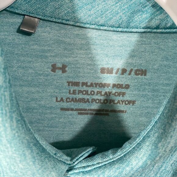Under Armour “The Playoff Polo” Golf Shirt Mint Green size small - Picture 6 of 7